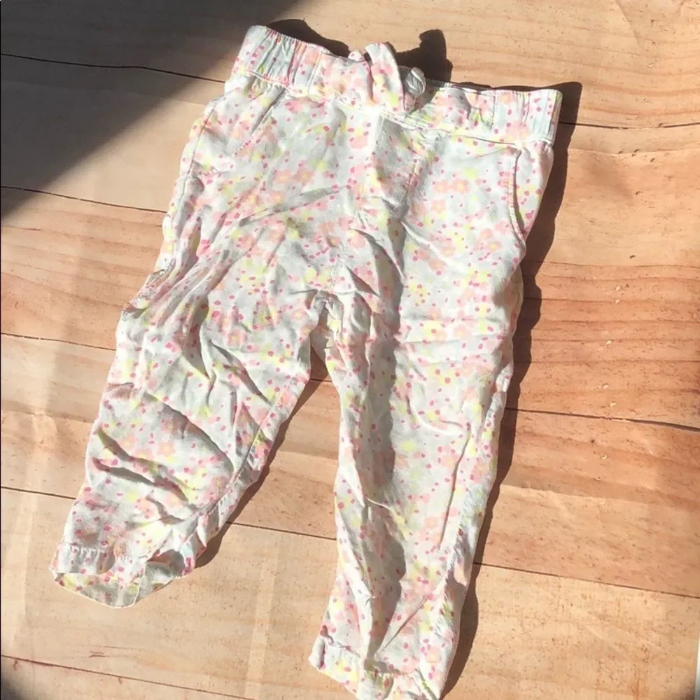 🍭4/$20 Osh Kosh Floral Rayon Pants 12-18 m